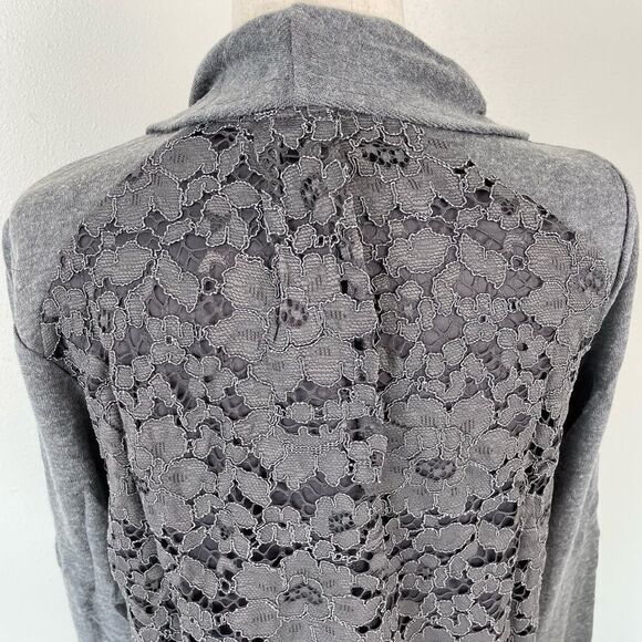 NWT Mystree Gray Open Front Cardigan Sweater Size S - Picture 5 of 7